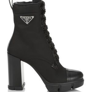 Prada nylon booties